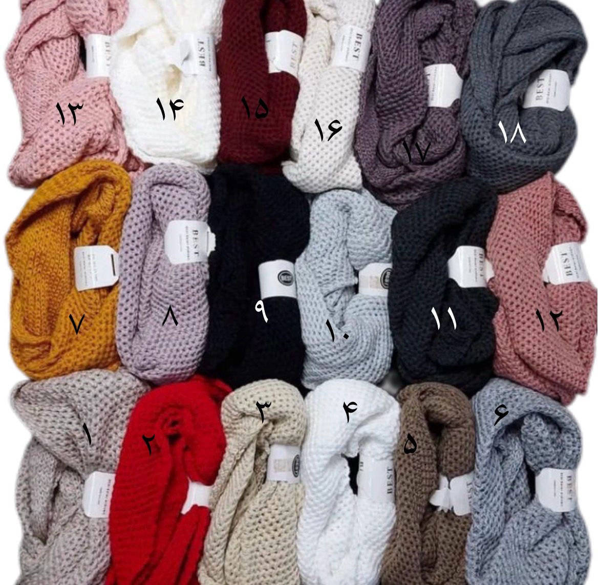 شالگردن زمستانه درشت بافت مدل رینگی - تصویر 2