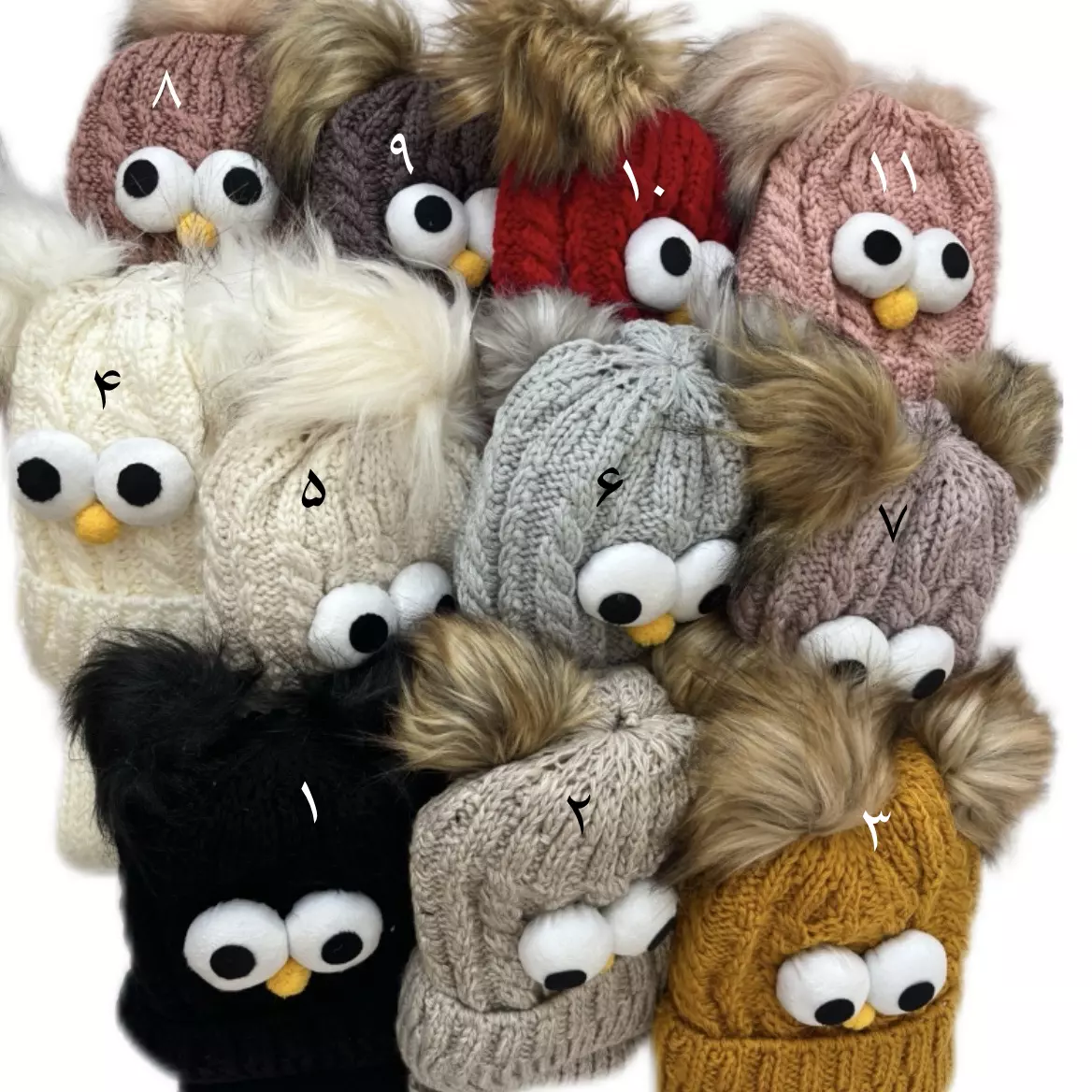 کلاه و شالگردن بچگانه چشمی - تصویر 2