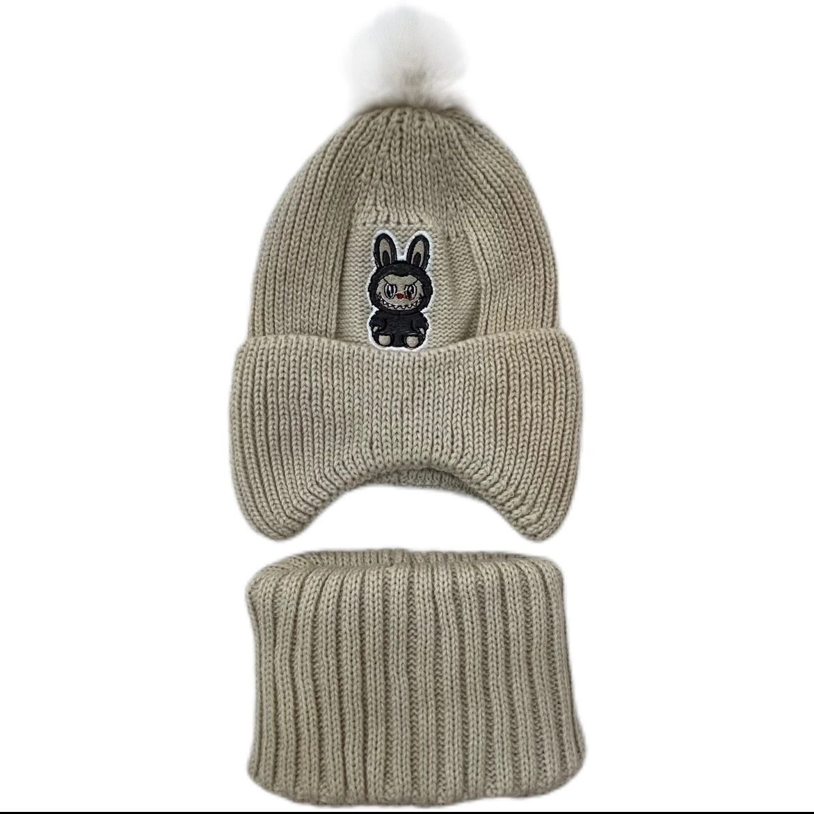 ست کلاه و گردن پوش زمستانه بچگانه مدل لبوبو - تصویر 2