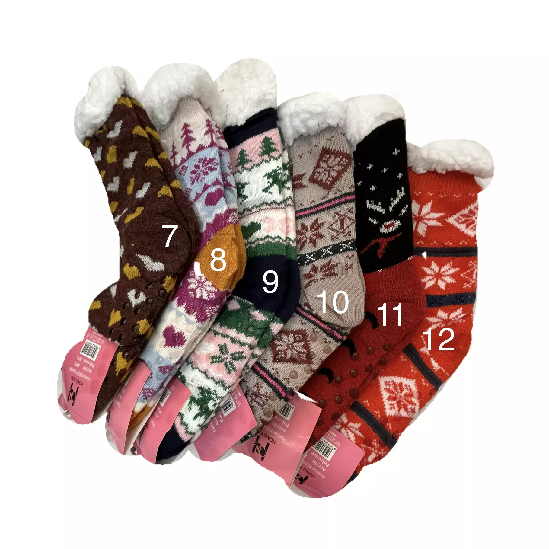 پاپوش ساق دار پشمی کف ترمز دار - تصویر 3