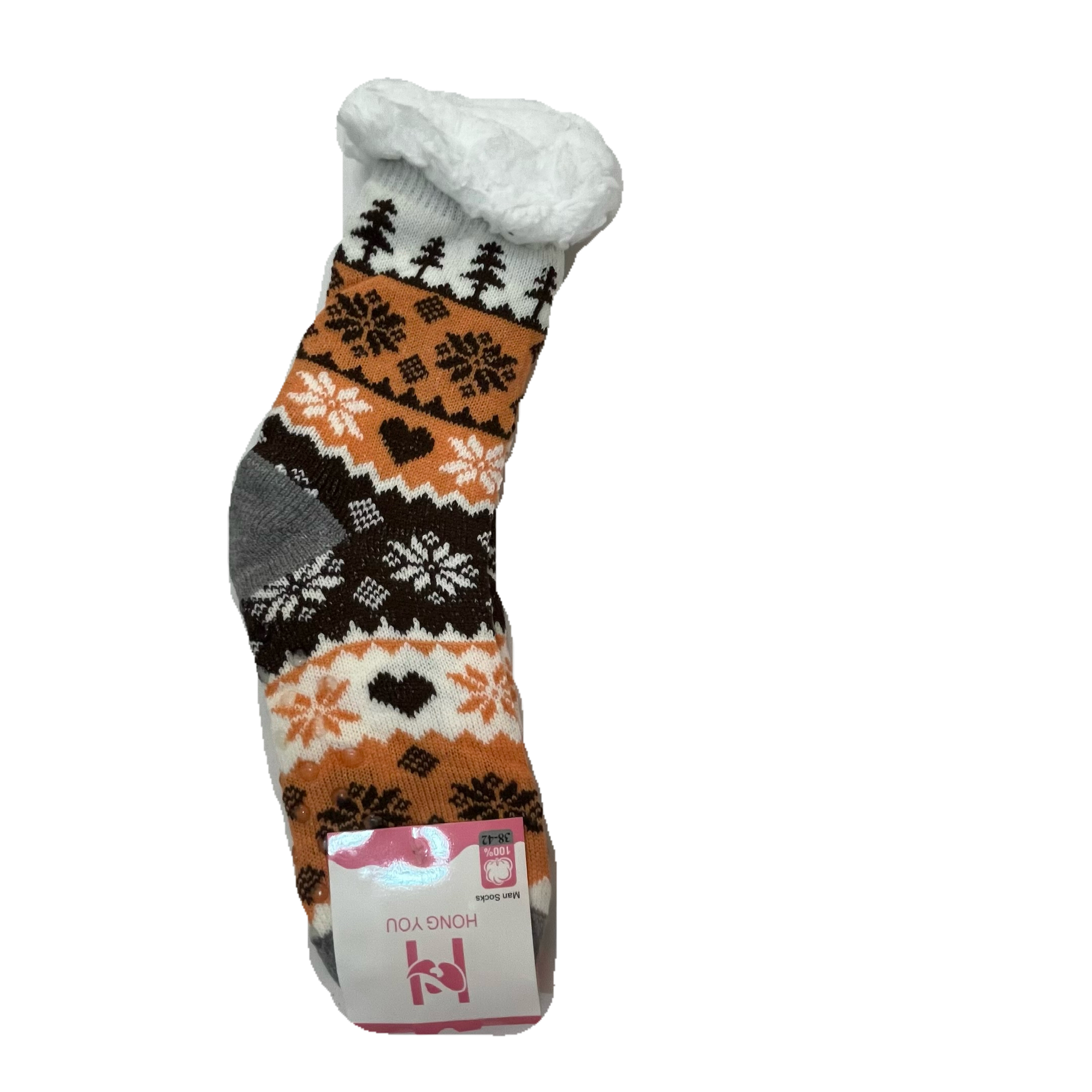 پاپوش ساق دار پشمی کف ترمز دار - تصویر 2