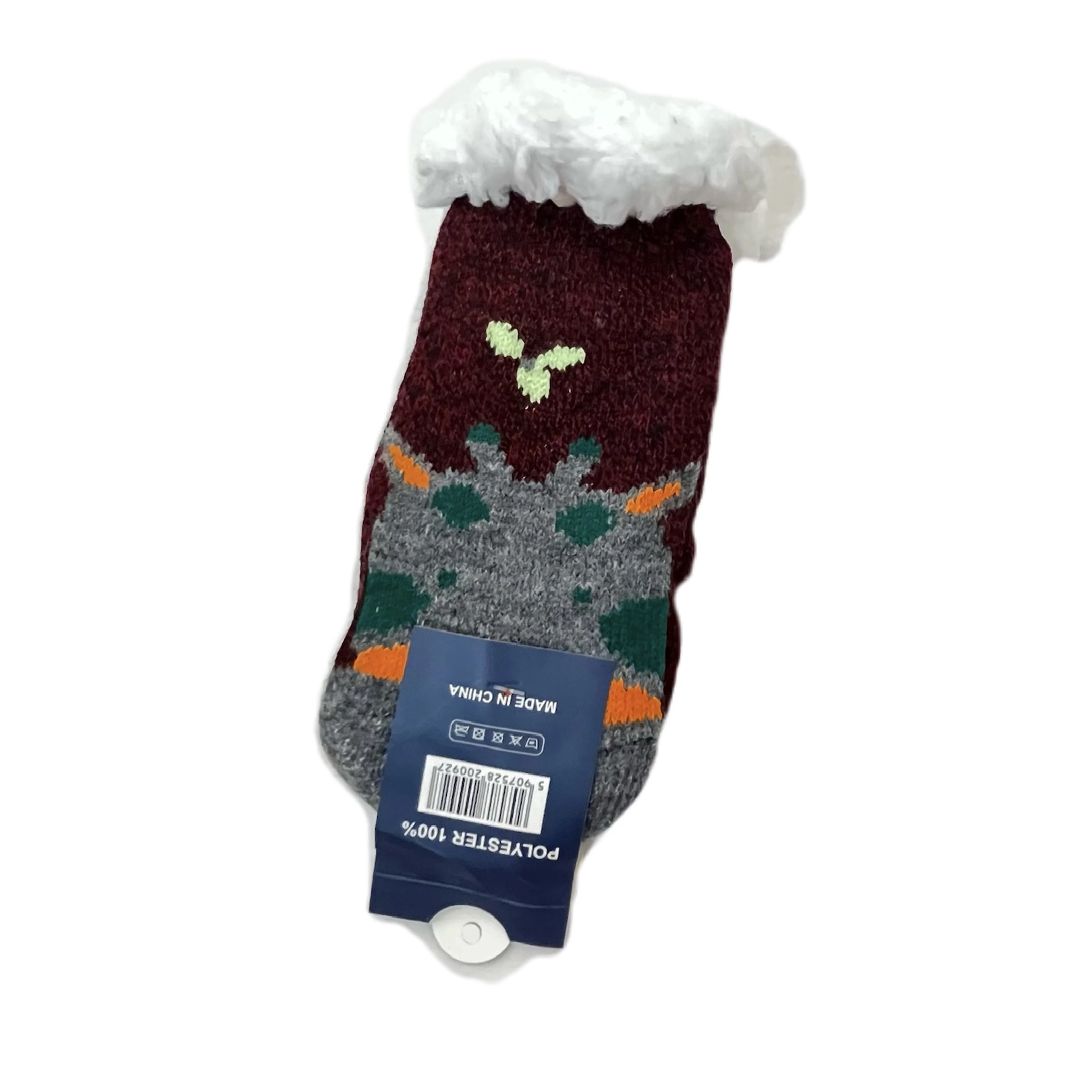 پاپوش ساقدار پشمی کف ترمز دار بچگانه - تصویر 3